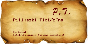 Pilinszki Ticiána névjegykártya
